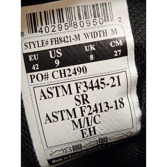 Carhartt Gilmore Waterproof Nano Composite Toe Side Zip Boot Men's size 9 - Picture 5 of 14